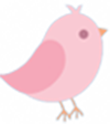 home01 ピンク色の鳥のイラスト
